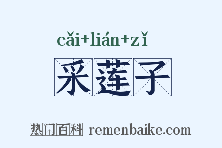 采莲子是什么意思的图片